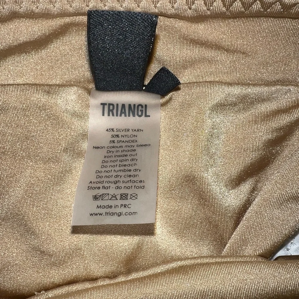 Triangl Swimwear Gold Shimmer Bikini
